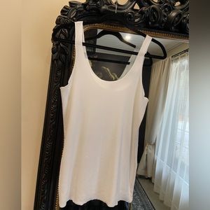 Zara knit off white tank